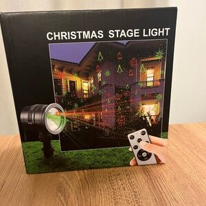 Christmas Laser Projector Lights, Christmas Decorations Lights Snow Santa Plug